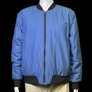 FLX Blue Water Repellent Lightweight Bomber Jacket Men's Size XL New with Tag